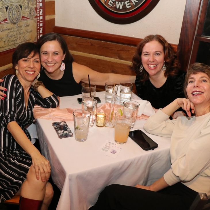 Friends enjoying a night out together